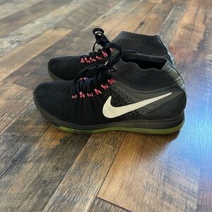 Nike Black and Green Athletic Shoes